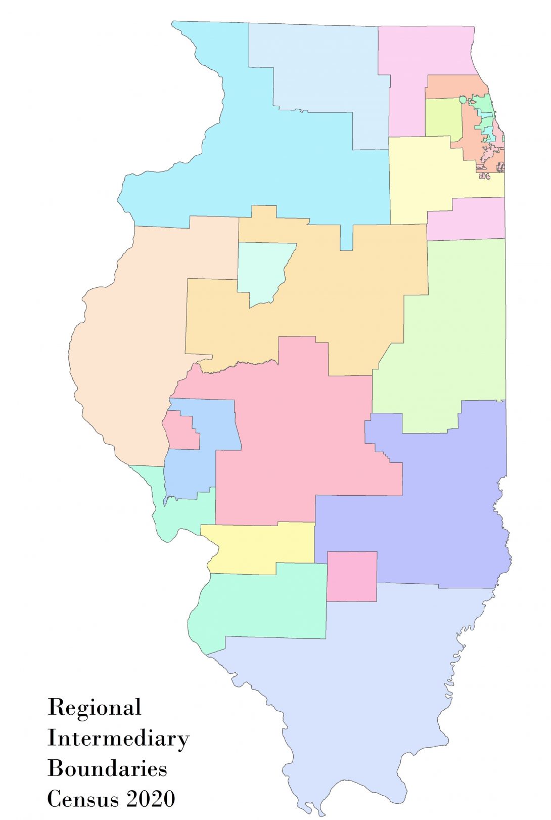 Regional Intermediary Boundaries Census 2020